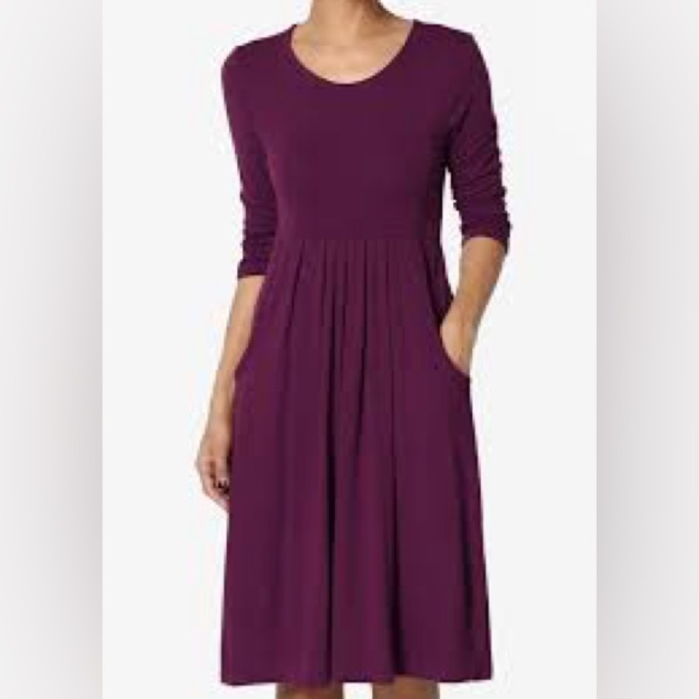 Zenana Outfitters Purple A-Line Dress